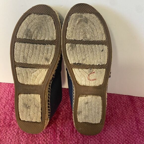 Vera Bradley Embellished Pineapple Espadrilles Navy Blue Size 8 - Picture 8 of 10